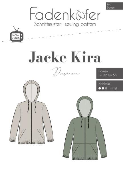 Papierschnittmuster Jacke Kira Damen - Fadenkäfer